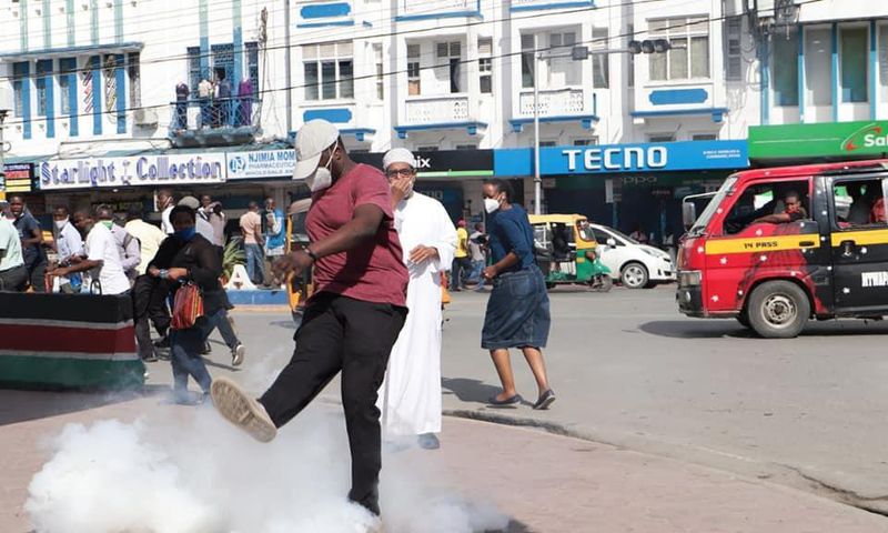 Protests against Covid-19 corruption scandals in Mombasa County