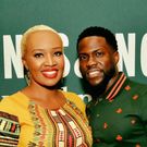 Actress Christine Wawira at a past even with Kevin Hart