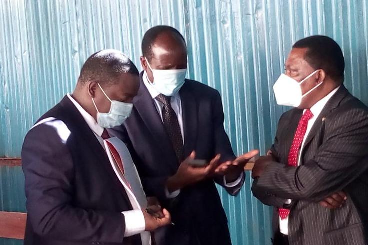 Migori Governor Okoth Obado during his court appearance on August 27, 2020