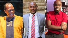 Jeff Koinange, Stephen Letoo and Ian Wafula