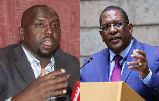 Senator Kipchumba Murkomen and Environment CS Keriako Tobiko