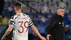 Manchester United boss Ole Gunnar Solskjaer (right) is under pressure at Old Trafford