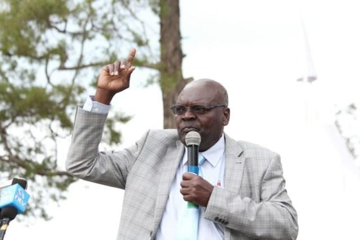 The late Bonchari MP John Oroo Oyioka during a past public address