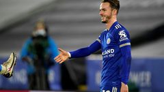 Hands, face, space: James Maddison kept his teammates at a distance after scoring against Southampton