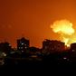 Israel carries out air strikes against Hamas targets in Gaza, hours after warning the Palestinian Islamist group that it risks war if it fails to end repeated launches of arson balloons across the border