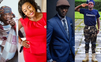 Flaqo aka Mama Otis, Betty Kyallo, Njugush and Crazy Kennar. List of winner at the 2020 Africa Digital Influencer Awards