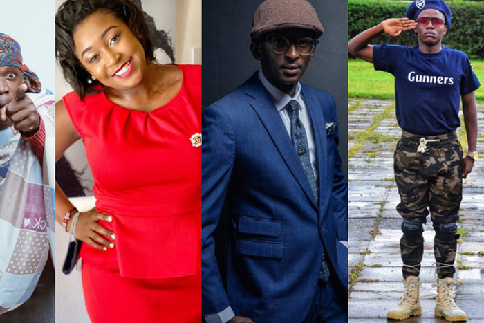 Flaqo aka Mama Otis, Betty Kyallo, Njugush and Crazy Kennar. List of winner at the 2020 Africa Digital Influencer Awards