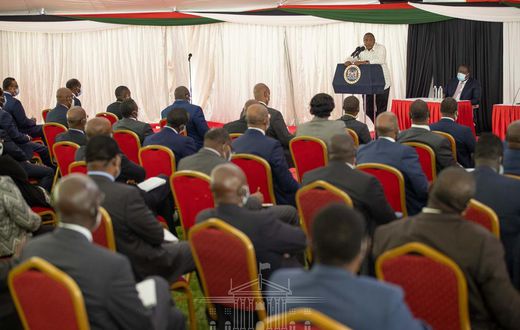 Uhuru Kenyatta meets Cabinet Secretaries, CASs & Principal Secretaries after reshuffle