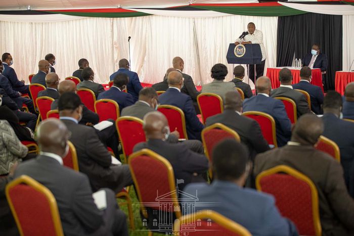 Uhuru Kenyatta meets Cabinet Secretaries, CASs & Principal Secretaries after reshuffle