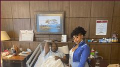 Former Governor Mike Sonko with daughter at Nairobi Hospital