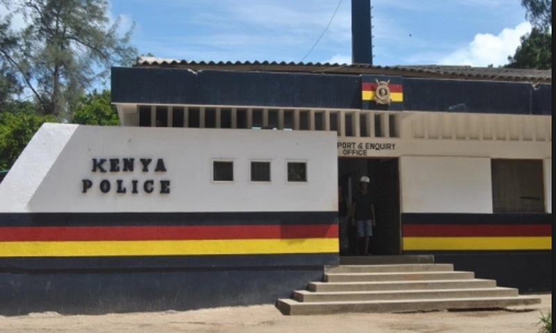 File image of a police station in Kenya