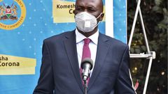 Ministry of Health Director General Dr Patrick Amoth during a recent Covid-19 briefing
