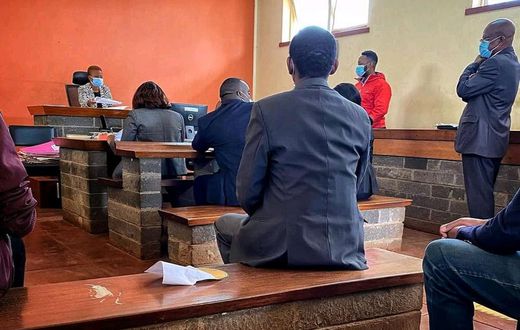 Popular blogger Edgar Obare when he was presented in court