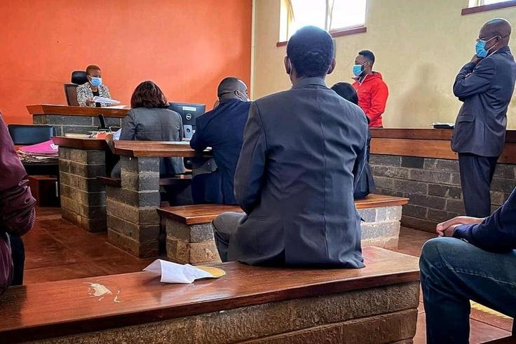 Popular blogger Edgar Obare when he was presented in court