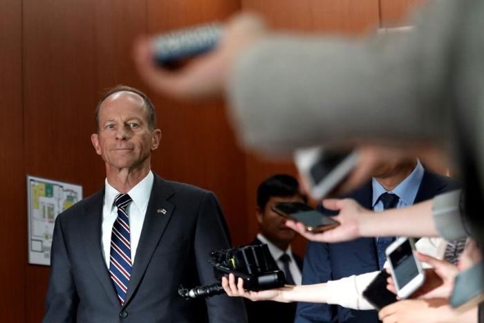 US Assistant Secretary of State for the Bureau of East Asian and Pacific Affairs David Stilwell, seen here in Seoul in July 2019, has likened Chinese state enterprises to the British East India Company