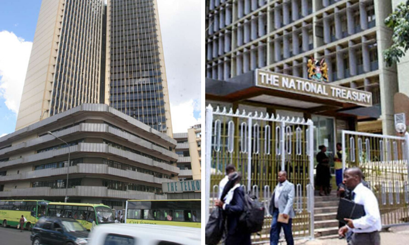Teleposta Towers, headquarters of the Ministry of ICT and the National Treasury which have reported Covid-19 among staff members