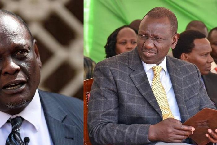 David Murathe with William Ruto