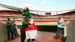 Arsenal's Gunnersaurus is back at the Emirates