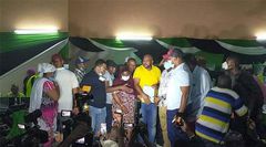 Feisal Bader receiving his election certificate in Msambweni