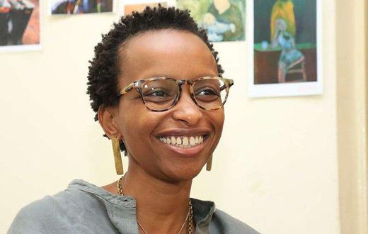 The late Bob Collymore's widow, Wambui Kamiru Collymore