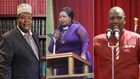 Lawyer Miguna Miguna, Bishop Margaret Wanjiru and Deputy President William Ruto