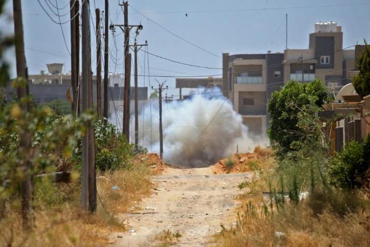 Turkey carries out demining in the Salah al-Din area south of Tripoli in June 2020, amid allegations that a Russian group laid mines