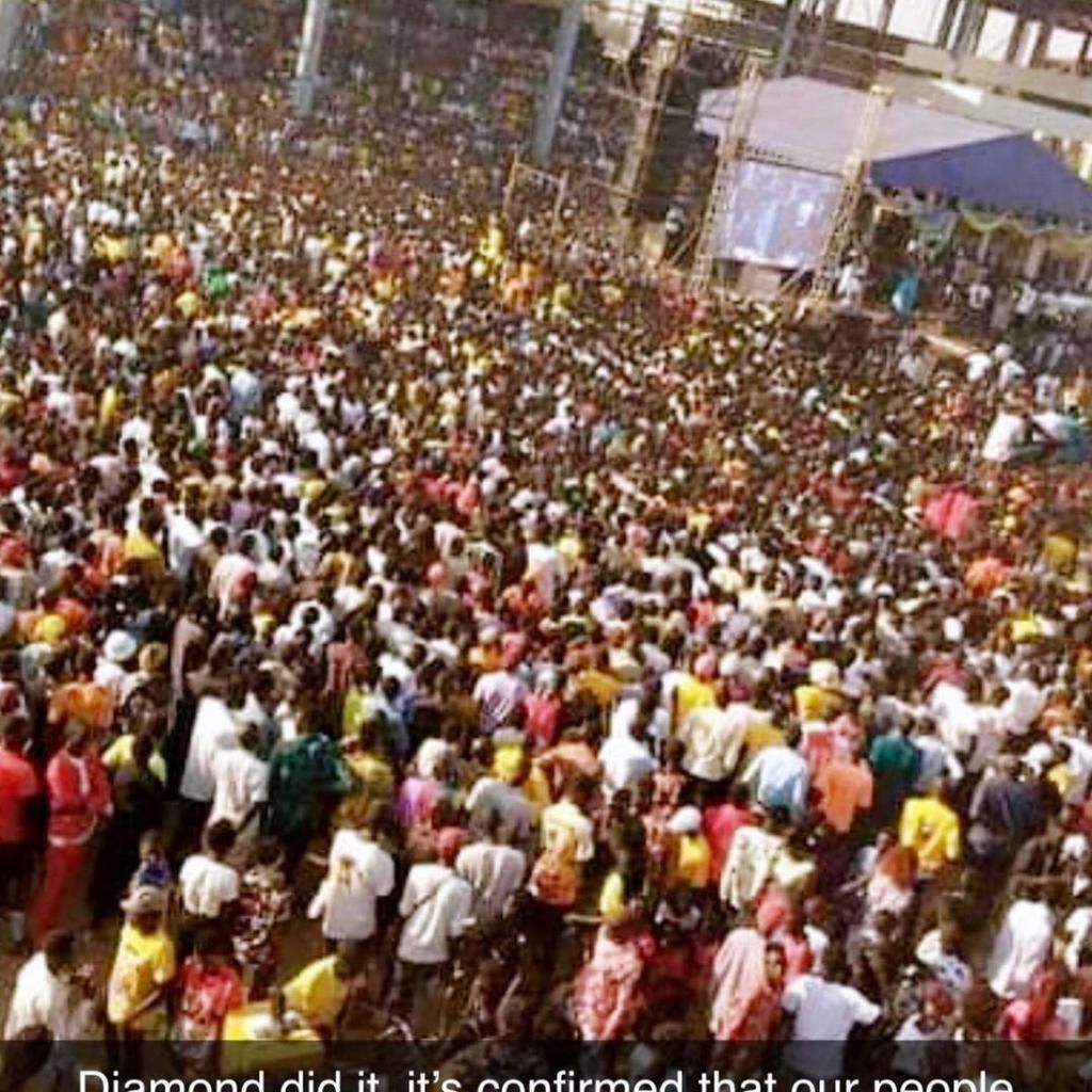 Diamond Brings South Sudan to a standstill with his electrifying performance to over 100K people (video)