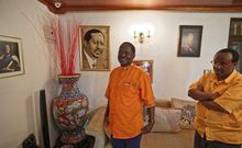 Raila Odinga with David Ndii