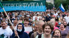 The protest movement against the government is the largest outside of Moscow in several years