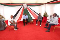 President Uhuru Kenyatta meets ODM candidate for Msambweni by-election Omar Boga