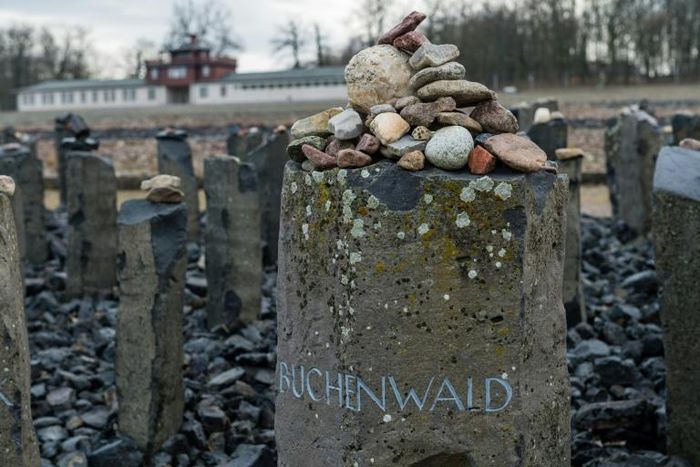 The Roma and Sinti murdered during the Holocaust are honoured at a memorial site in the former Nazi concentration camp Buchenwald in eastern Germany
