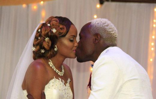 Daddy Owen and his wife Farida Wambui