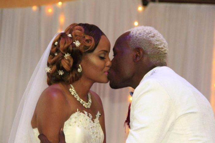 Daddy Owen and his wife Farida Wambui