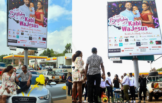 Milly gifts Kabi WaJesus brand new Car, gets him on a billboard as he turns 30 (Photos)