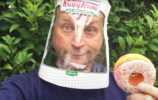 This Krispy Kreme COVID-19 Face Shield is Genius