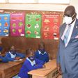 Education CS George Magoha at the Olympic Primary School, Kibra - Nairobi as in-person learning resumed on January 4, 2020