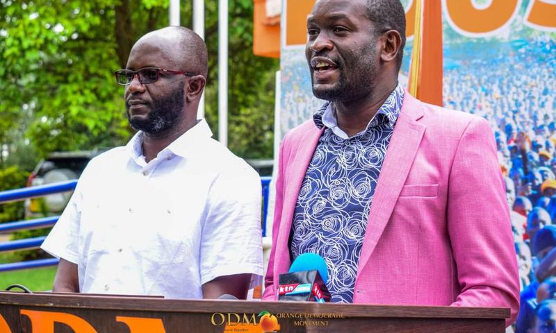 ODM party Secretary-General Edwin Sifuna during a press conference