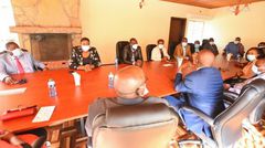 DP Ruto at a recent meeting with his allies