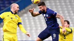 Olivier Giroud scored twice as France beat Sweden 4-2 in the Nations League