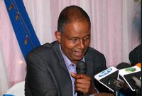 Kamukunji MP Yusuf Hassan and family mourning the death of his aunt, Khadija