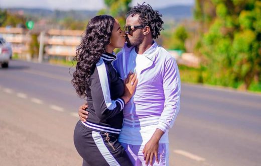 Bahati and his wife Diana Marua