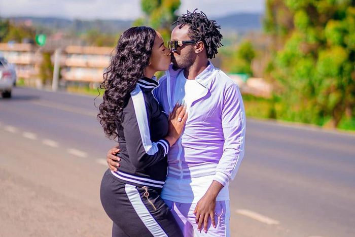 Bahati and his wife Diana Marua