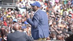 Deputy President William Ruto in Kakamega County over the weekend