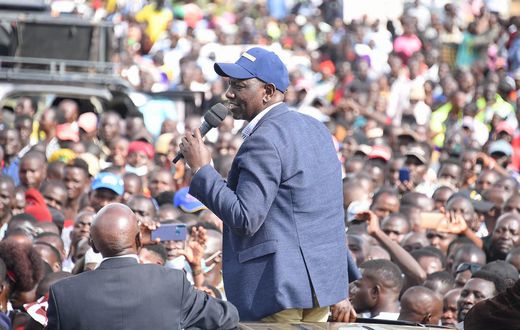 Deputy President William Ruto in Kakamega County over the weekend