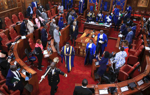 Senate adjourns debate on revenue sharing formula in protest of alleged arrest of Senators Malala, Langat, and Lelengwe