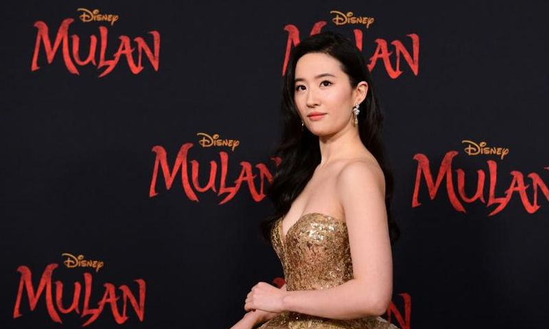 Actress Yifei Liu attends the world premiere of Disney's "Mulan" at the Dolby Theatre in Hollywood on March 9, 2020