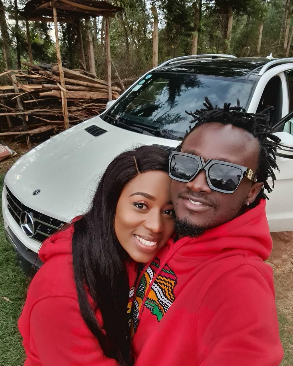 Diana Marua with Bahati