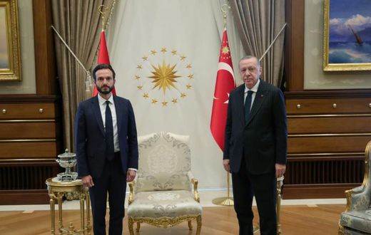 Robert Spano (left), the head of the European Court of Human Rights, has come under fire for his visit to Istanbul