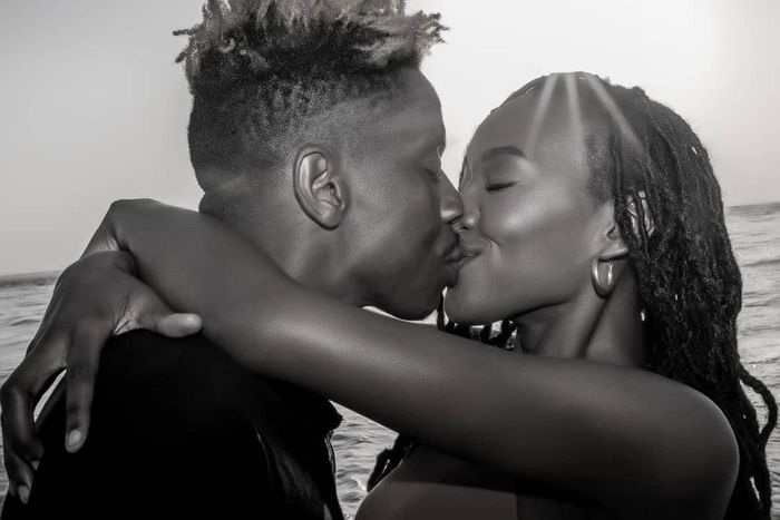 Eric Omondi with Carol