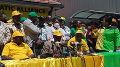 United Democratic Alliance (UDA) party chairman Johnstone Muthama during a presser on January 8, 2021